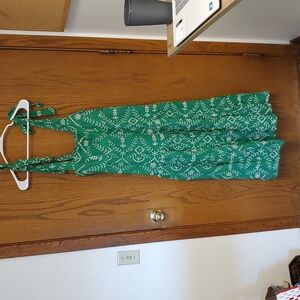 Chicwish Embroidered Eyelet Floral Leaf Sleeveless Maxi Dress